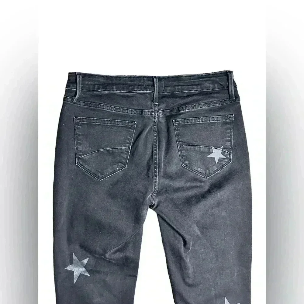 DRIFTWOOD  Sundance Jackie Star Spangled Black Skinny Stretch Jeans Size 28